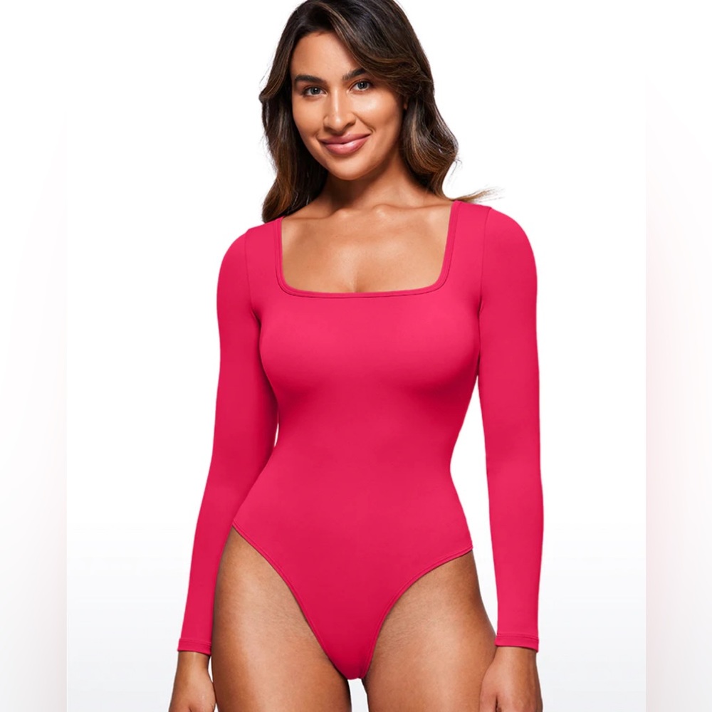 Butterluxe Square Neck Long Sleeve Bodysuits